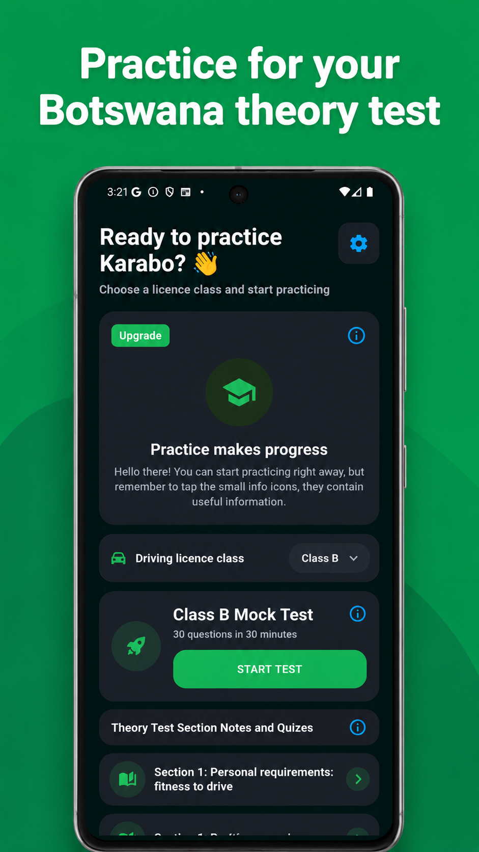 DriveBW phone app preview